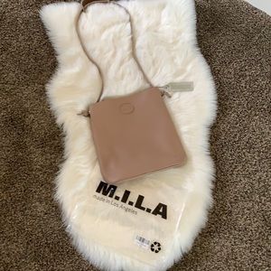 NWT M.I.L.A. crossbody- 100% Genuine Leather Orig $598